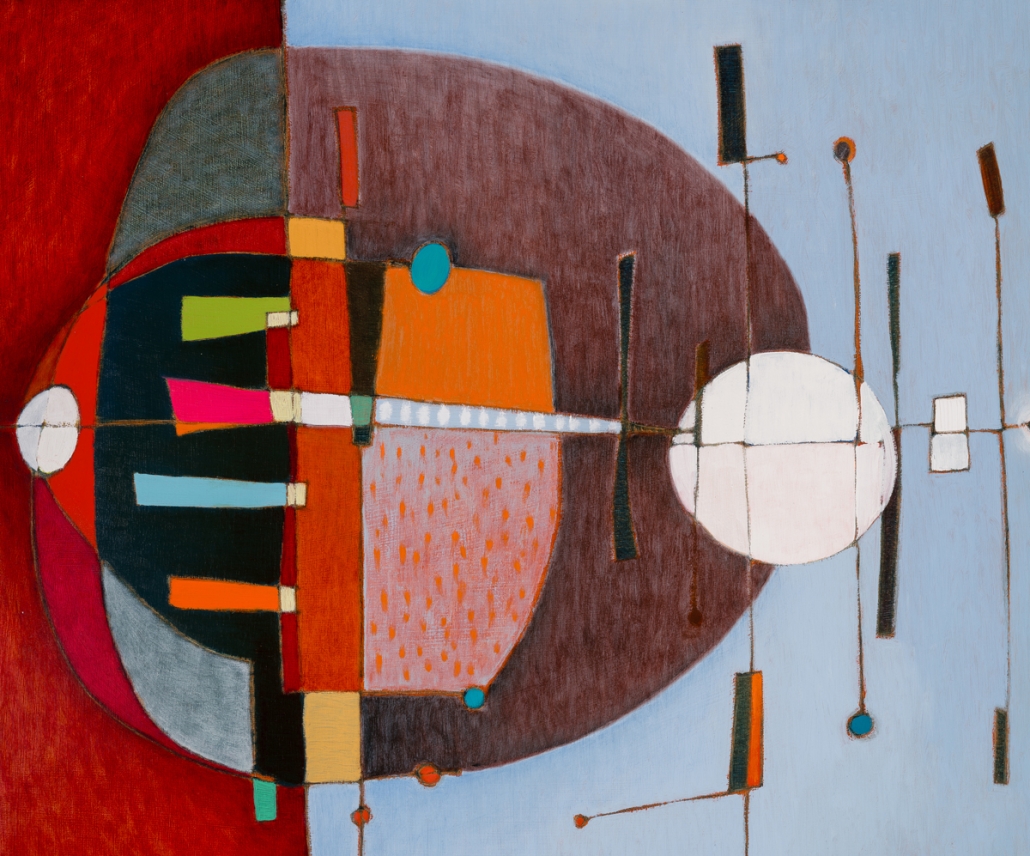 Verna Vogel - Small Ships No. 1, 0il on panel - 20" x 24", $1,900 unframed Verna Vogel