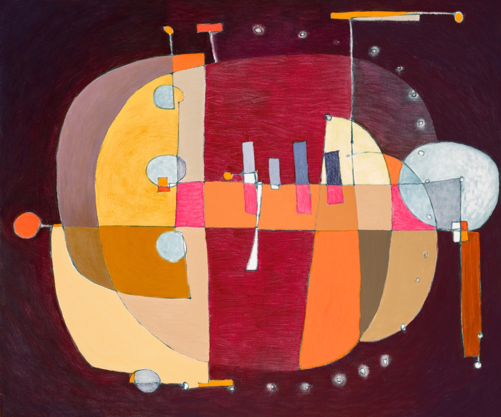 Verna Vogel - Small Ships No. 2, 0il on panel - 20" x 24", $1,900 unframed Verna Vogel