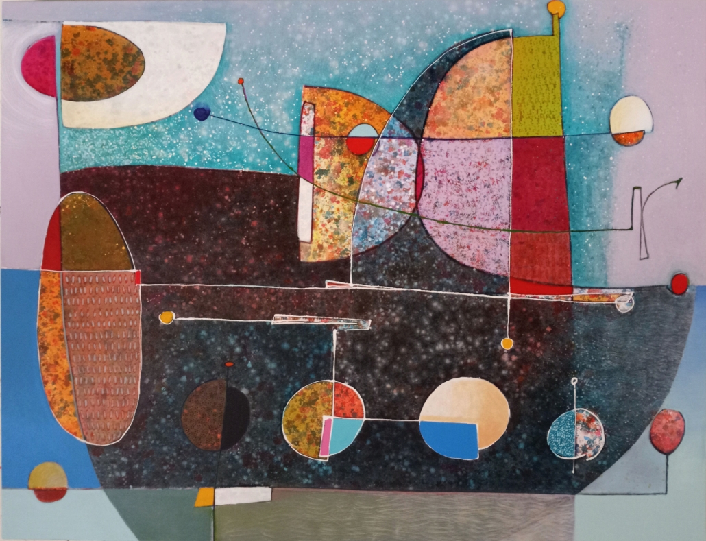 Verna Vogel - Travellers, Acrylic on canvas - 42" x 54", $5,400 unframed Verna Vogel