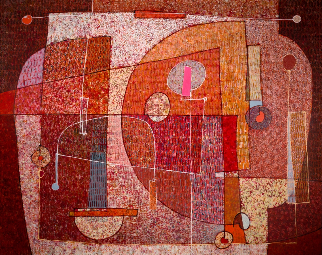 Verna Vogel - Where The Soil Is To My Liking, acrylic on canvas - 46" x 58", $5,900 unframed Verna Vogel