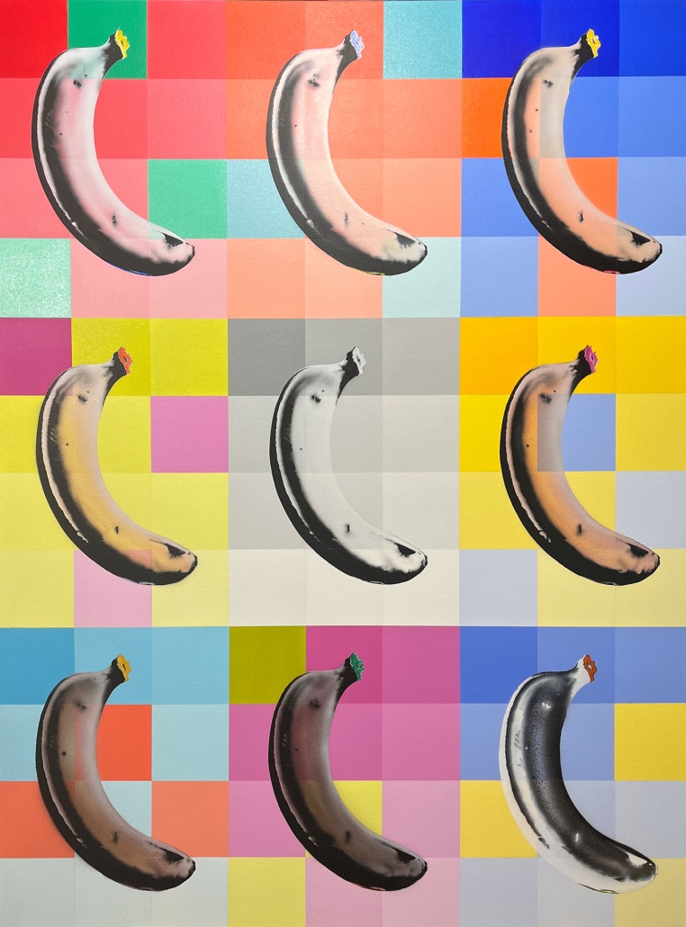 James Lutzko: “All Colours Matter”, 36” x 48” acrylic, unframed, $3,360.00