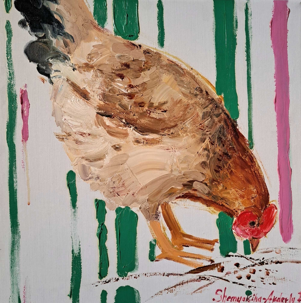 Daria Shemyakina-Akderli - "Millet", oil on canvas, 15” x 15”, 2021
