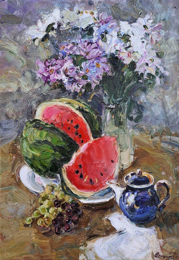 Daria Shemyakina-Akderli - "Summer", oil on canvas, 33” x “23, 2008