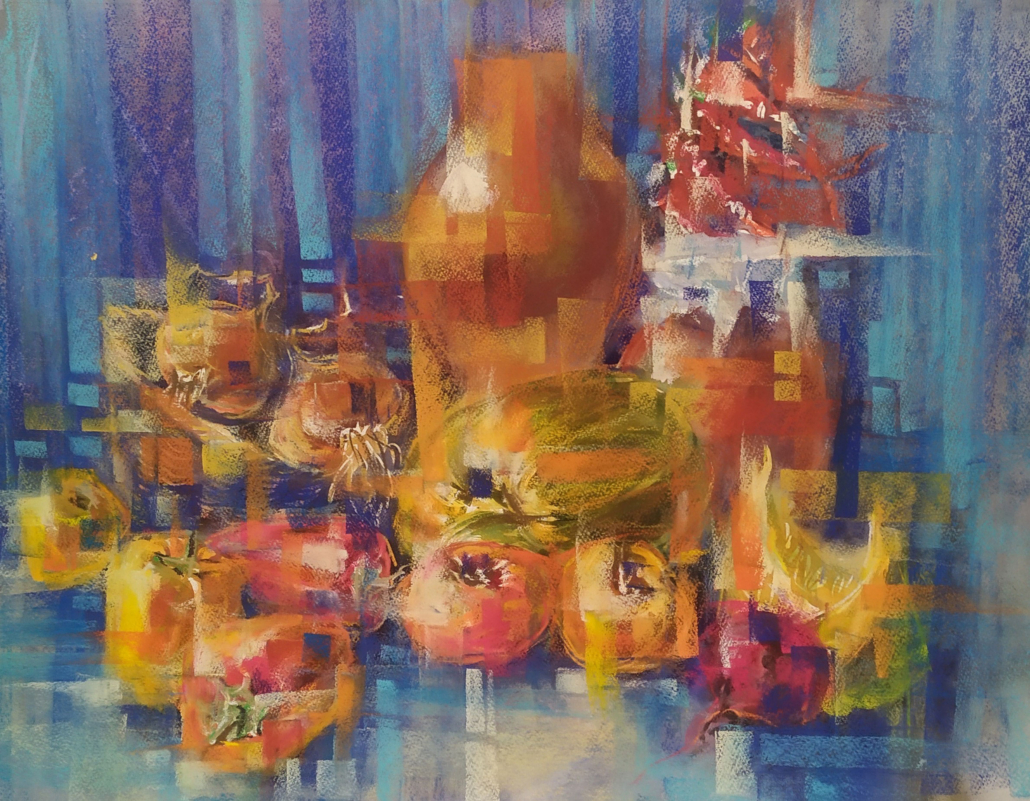 Oksana Kaida - Still life, Watercolour, soft pastel - 20.8” x 28.3”