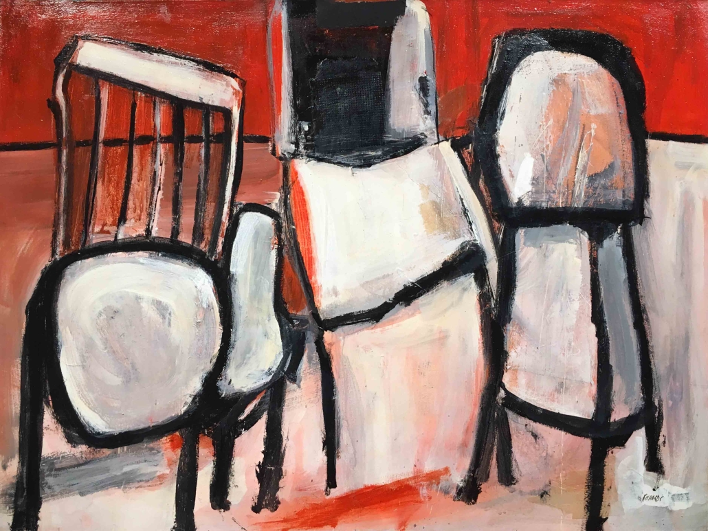 Jean Richards - The Studio, mixed media on canvas - 30 x 40, $1,850